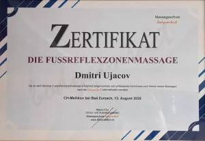 Berufszertifikat 6 — Universal Professional GmbH