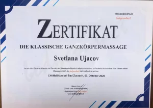 Berufszertifikat 8 — Universal Professional GmbH