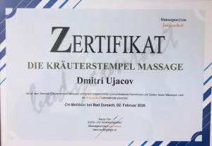 Berufszertifikat 9 — Universal Professional GmbH